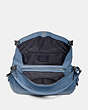 COACH®,DALTON 31,Pebbled Leather,Large,Pewter/Stone Blue,Inside View,Top View