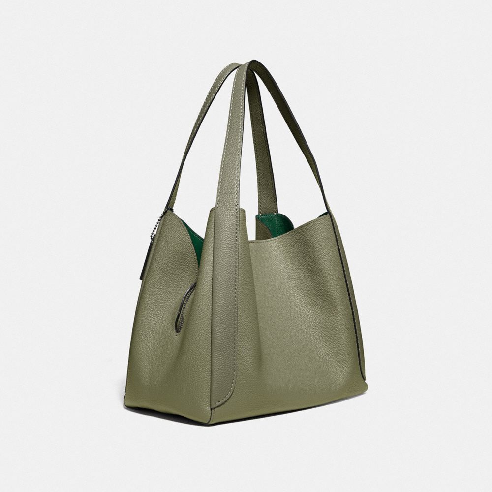 COACH®,QA_AUTO_ POLISHED PEBBLE LEATHER HADLEY HOBO,,Angle View