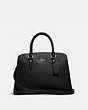 COACH®,CHANNING CARRYALL,Cuir galet,Or/Noir,Front View