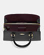 COACH®,CHANNING CARRYALL,Pebble Leather,Large,Gold/Black,Inside View,Top View