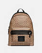 COACH®,ACADEMY BACKPACK IN SIGNATURE CANVAS,pvc,Black Copper/Khaki,Front View