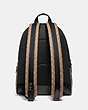 COACH®,ACADEMY BACKPACK IN SIGNATURE CANVAS,pvc,Black Copper/Khaki,Back View