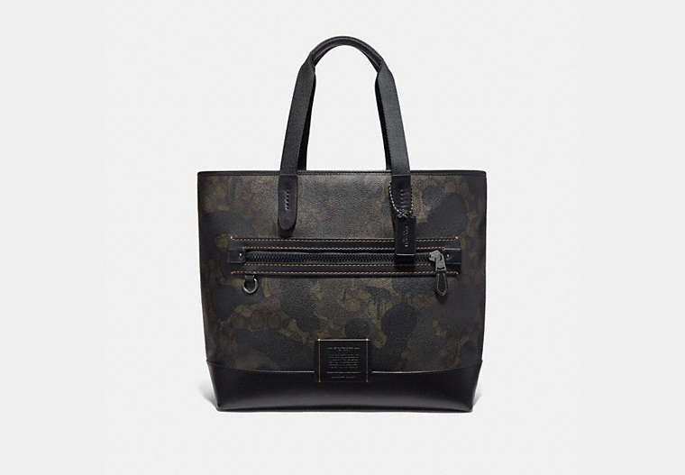 Academy Tote In Signature Canvas With Camo Print