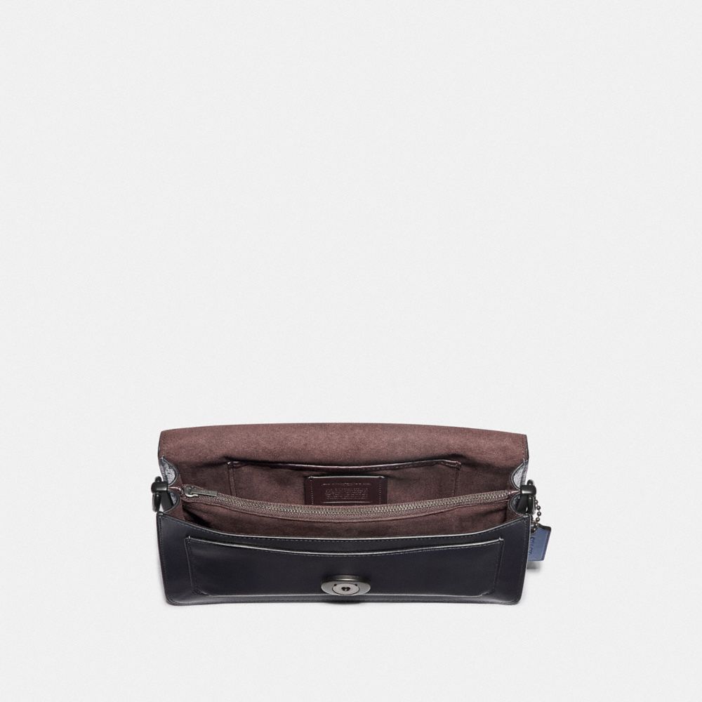 Tabby Shoulder Bag 26 In Colorblock With Snakeskin Detail