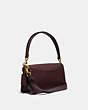 COACH®,TABBY SHOULDER BAG 26,Pebble Leather,Medium,Brass/Oxblood 2,Angle View