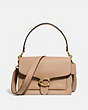 COACH®,TABBY SHOULDER BAG,Leather,Medium,Brass/Beechwood,Front View