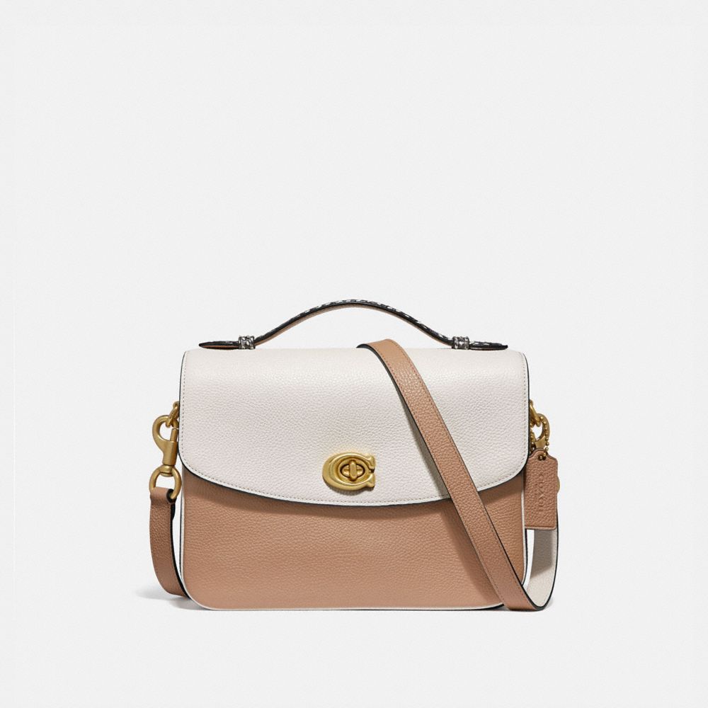 COACH Cassie Crossbody In Colorblock With Snakeskin Detail