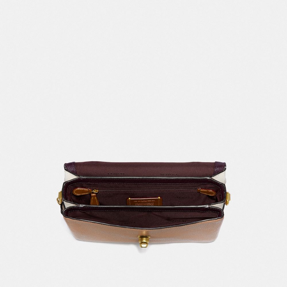 COACH®,Cassie Crossbody In Colorblock With Snakeskin Detail,,Inside View,Top View