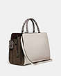 COACH®,SERRA SATCHEL IN COLORBLOCK,Leather,Large,Pewter/Chalk Multi,Angle View