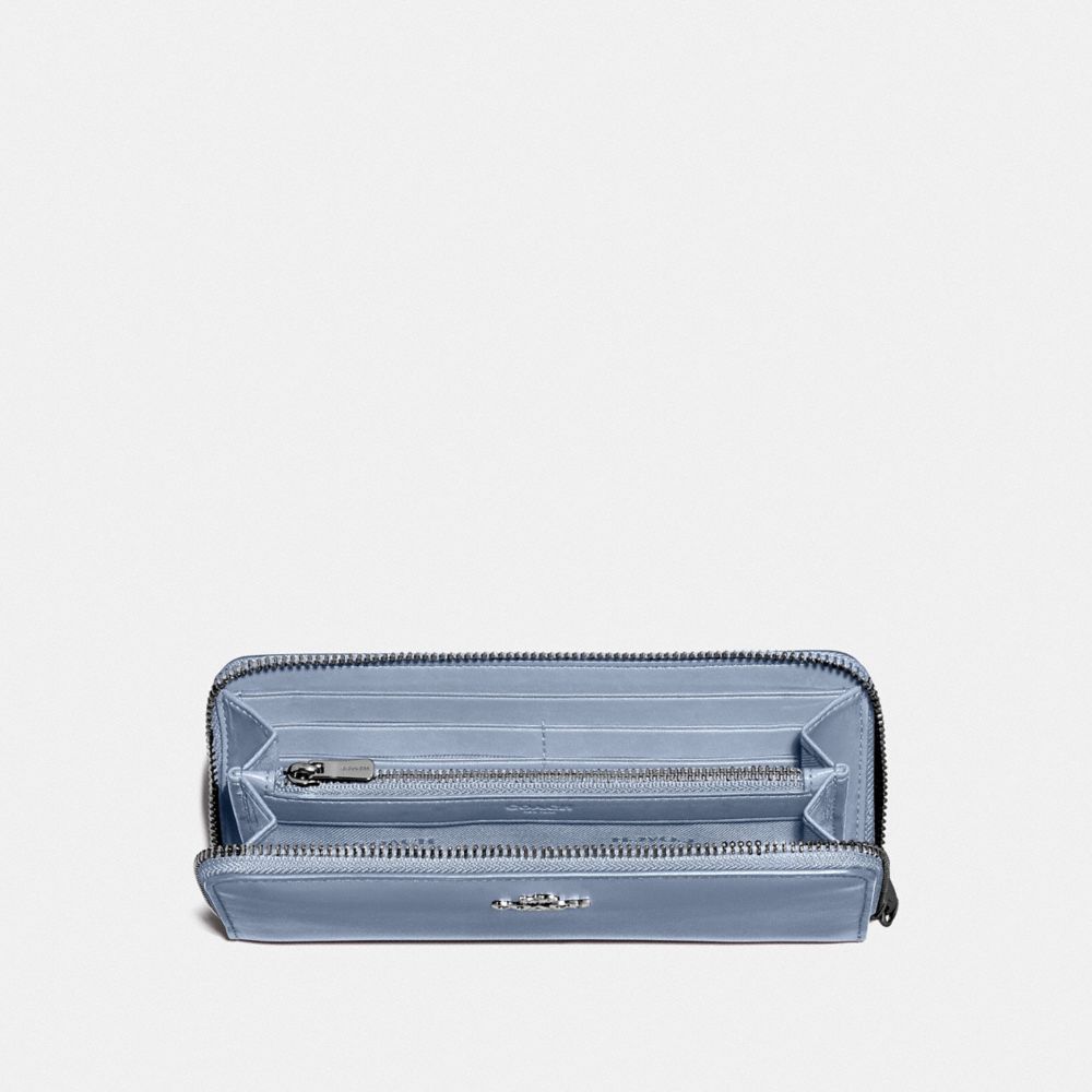 Coach Slim Accordion Zip Wallet - Blue