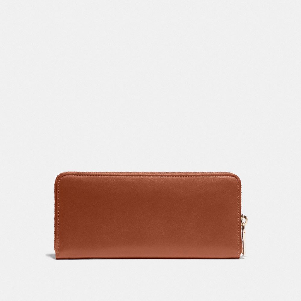 COACH BOXED SLIM ACCORDION ZIP WALLET –