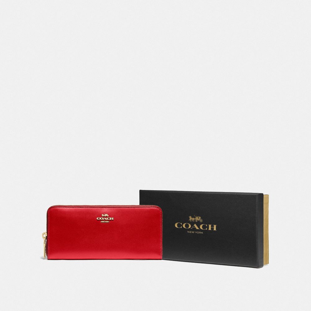 Boxed Slim Accordion Zip Wallet