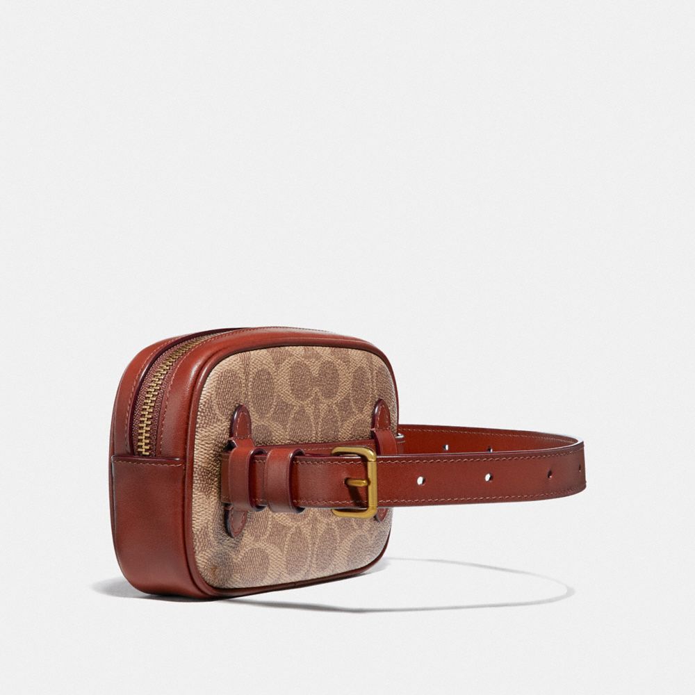 Belt Bag In Colorblock Signature Canvas