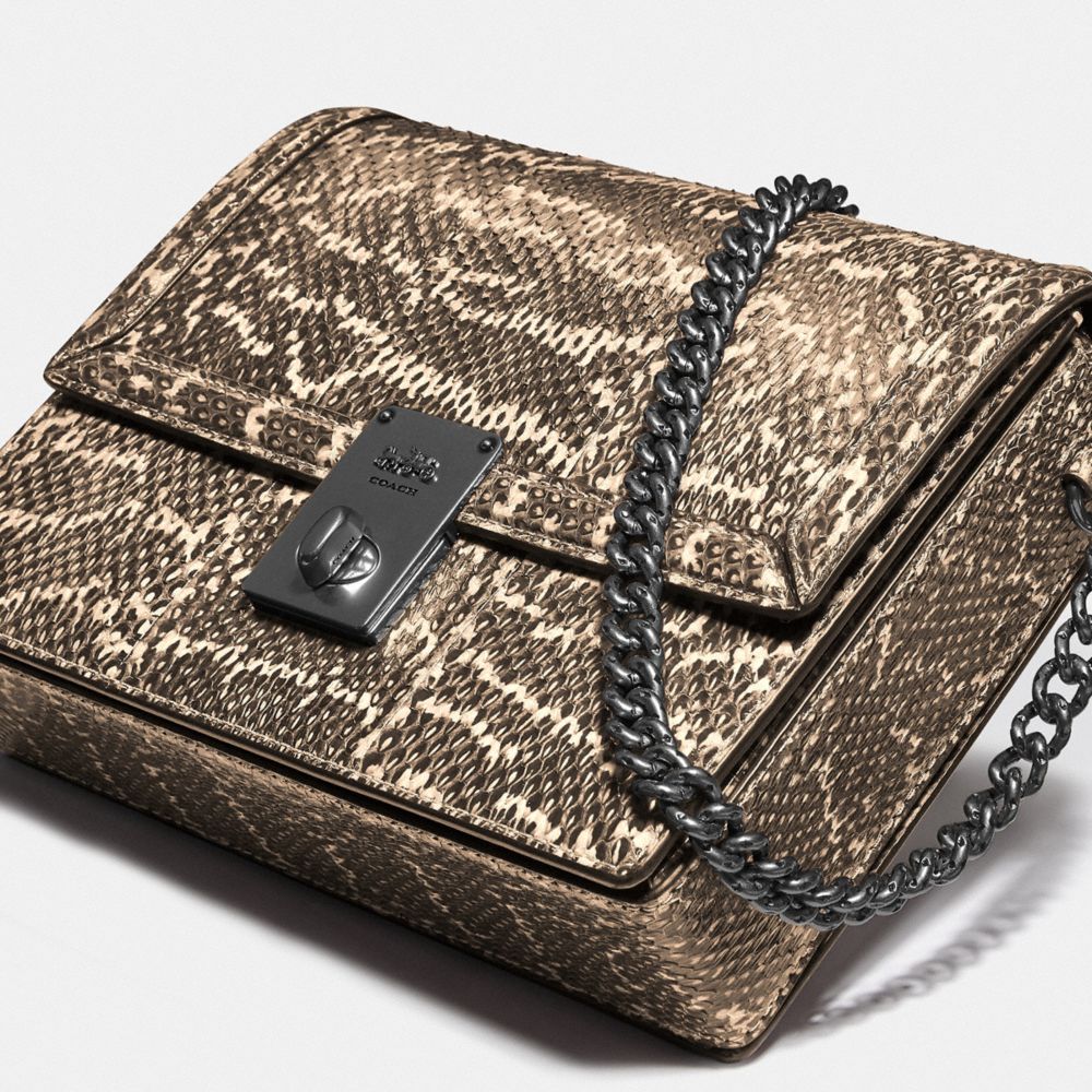 Coach cheap snakeskin satchel