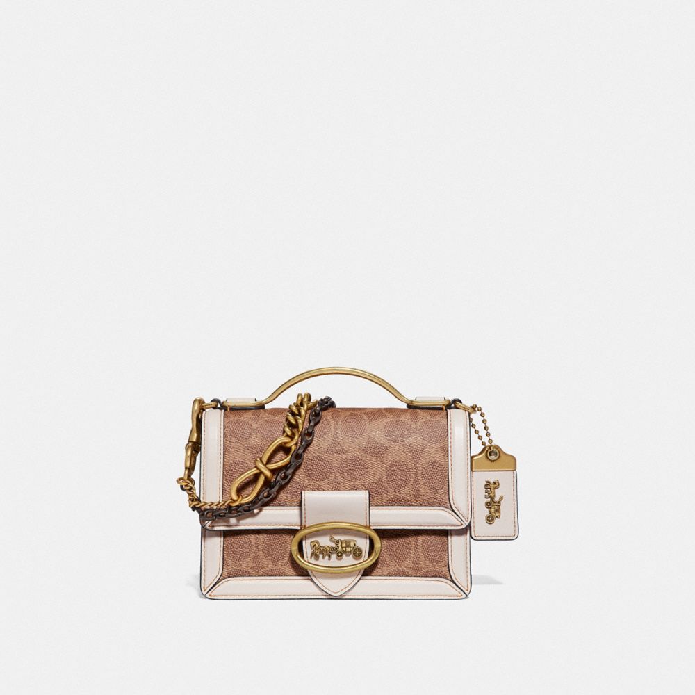 Coach signature top discount handle