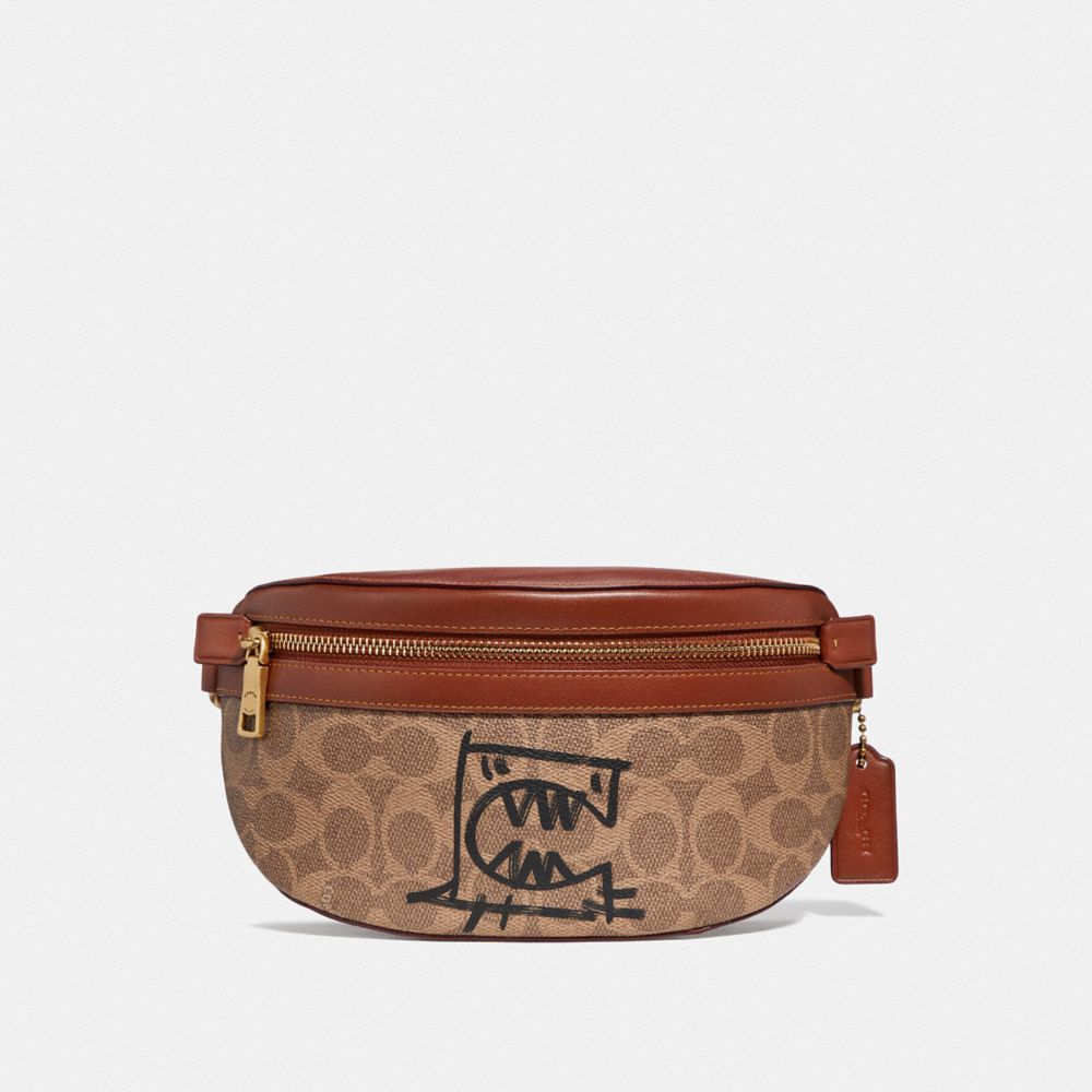 Rivington belt bag in signature online canvas with rexy by guang yu