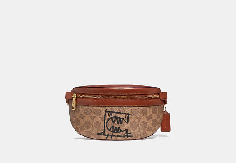 Belt Bag In Signature Canvas With Rexy By Guang Yu