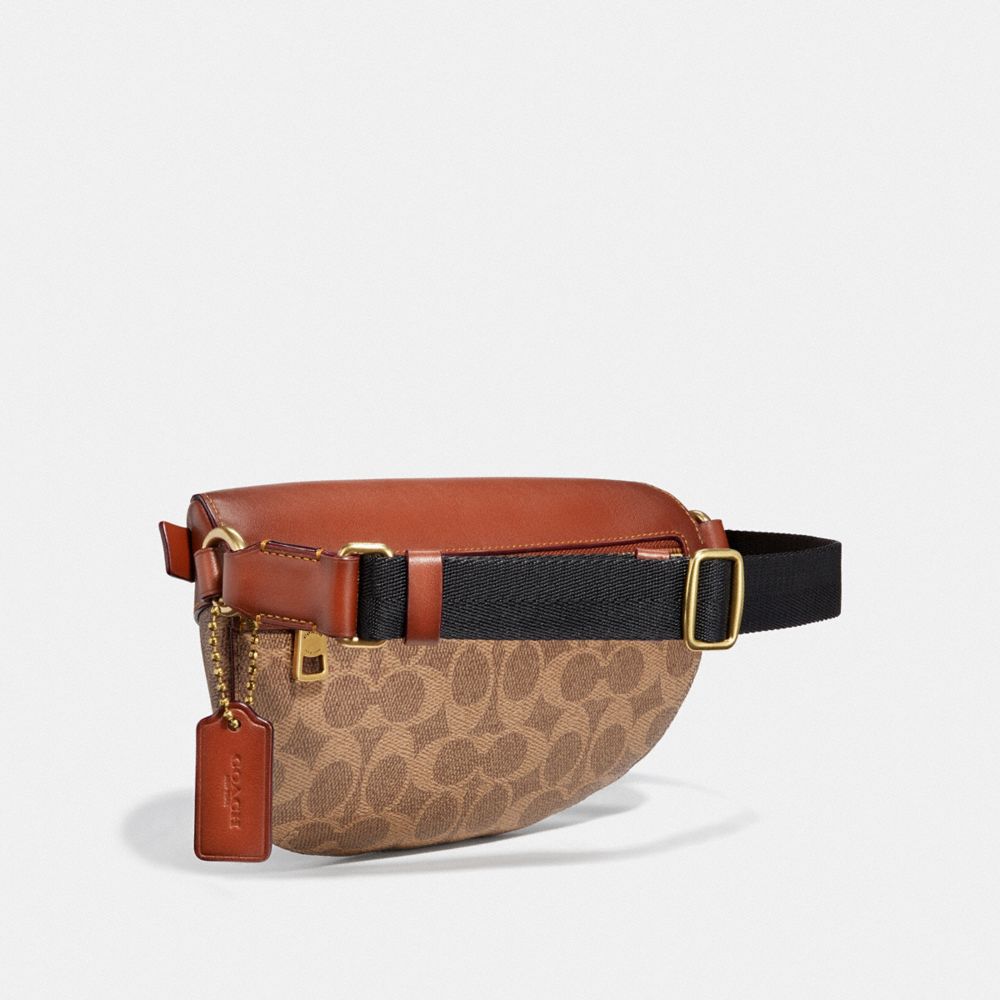 Coach belt cheap bag signature canvas