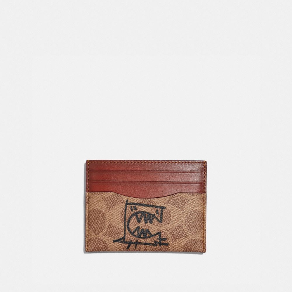 Card Case In Signature Canvas With Rexy By Guang Yu