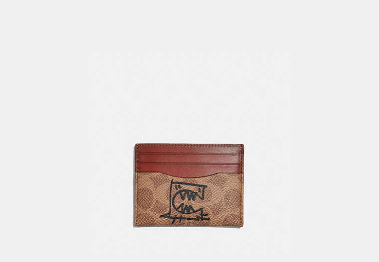 Card Case In Signature Canvas With Rexy By Guang Yu