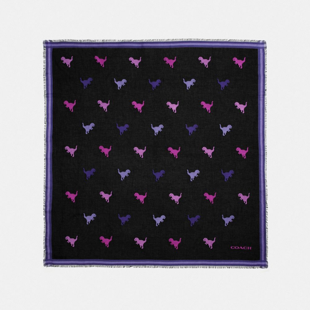 COACH®,Rexy Jacquard Oversized Square Scarf,,Front View