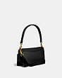 COACH®,TABBY SHOULDER BAG 26,Pebbled Leather,Medium,Brass/Black,Angle View