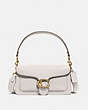 COACH®,TABBY SHOULDER BAG 26,Pebbled Leather,Medium,Brass/Chalk,Front View