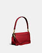 COACH®,TABBY SHOULDER BAG 26,Pebbled Leather,Medium,Brass/Red Apple,Angle View
