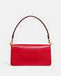 COACH®,TABBY SHOULDER BAG 26,Refined Pebble Leather,Medium,Brass/Bold Red,Back View