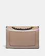 COACH®,PARKER WITH SCALLOP RIVETS,Smooth Leather,Medium,Brass/Stone Multi,Back View