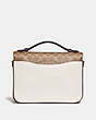 COACH®,CASSIE CROSSBODY WITH SIGNATURE CANVAS BLOCKING,Coated Canvas,Small,Brass/Tan Chalk,Back View