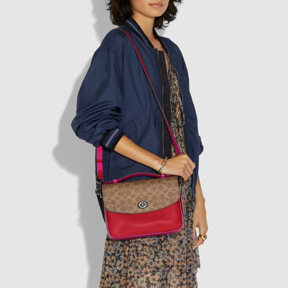 COACH®,Cassie Crossbody With Signature Canvas Blocking,,Detail View