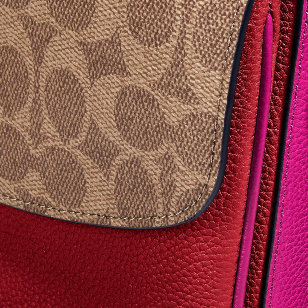COACH®,Cassie Crossbody With Signature Canvas Blocking,,Closer View