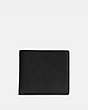 COACH®,COIN WALLET,Leather,Black,Front View