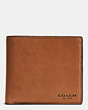 COACH®,COIN WALLET,Leather,Saddle,Front View