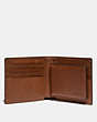COACH®,3-IN-1 WALLET,Smooth Leather,Dark Saddle,Inside View,Top View