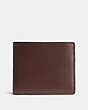 COACH®,3-IN-1 WALLET,Smooth Leather,Mahogany brown,Front View