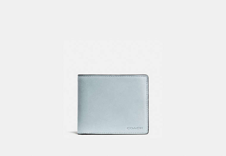 COACH®,3-IN-1 WALLET,Smooth Leather,PALE BLUE,Front View