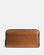 COACH®,ACCORDION WALLET,Leather,Saddle,Front View