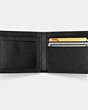 COACH®,SLIM BILLFOLD ID WALLET,Smooth Leather,SURPLUS,Inside View,Top View
