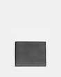 COACH®,SLIM BILLFOLD ID WALLET,Smooth Leather,GRAPHITE,Front View