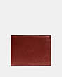 COACH®,SLIM BILLFOLD ID WALLET,Smooth Leather,RUST,Front View