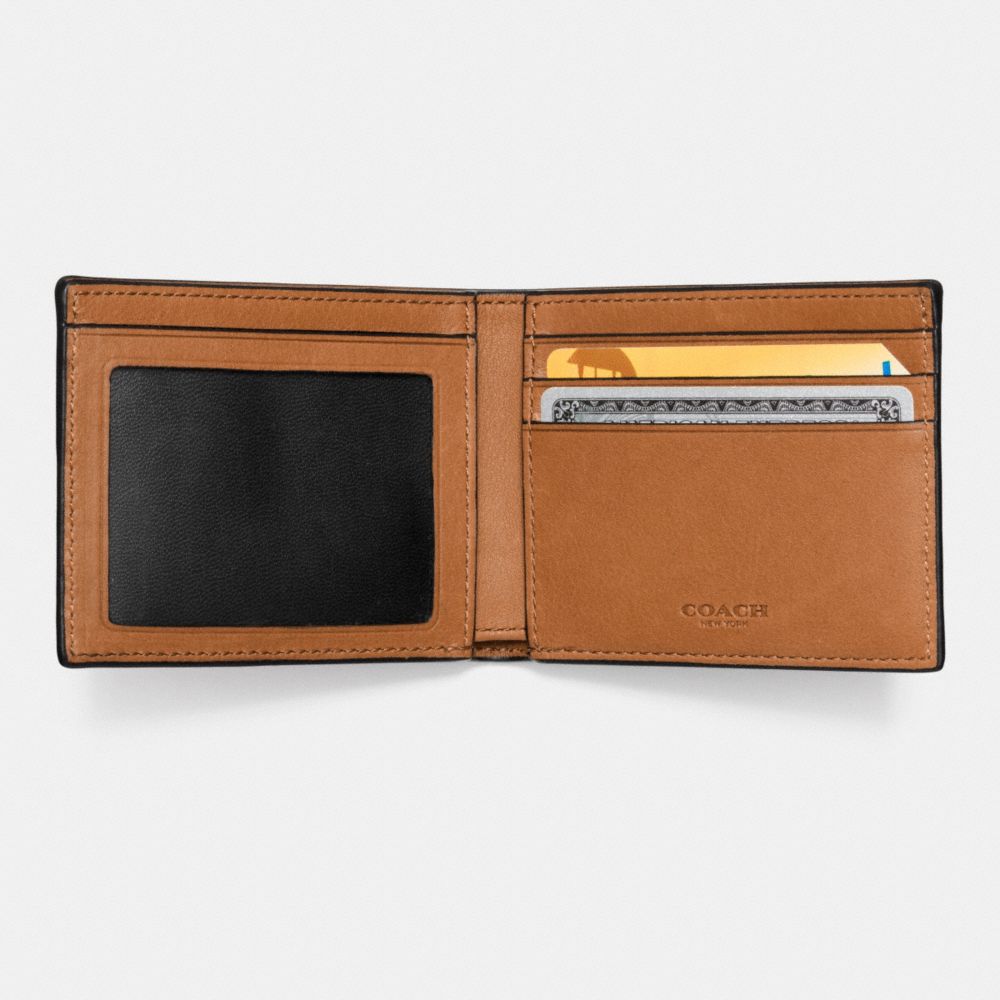 COACH®,Slim Billfold Id Wallet,,Inside View,Top View