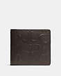 COACH®,COIN WALLET,Leather,Mahogany brown,Front View