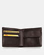 COACH®,COIN WALLET IN SIGNATURE CANVAS,Coated Canvas,Mahogany brown,Inside View,Top View