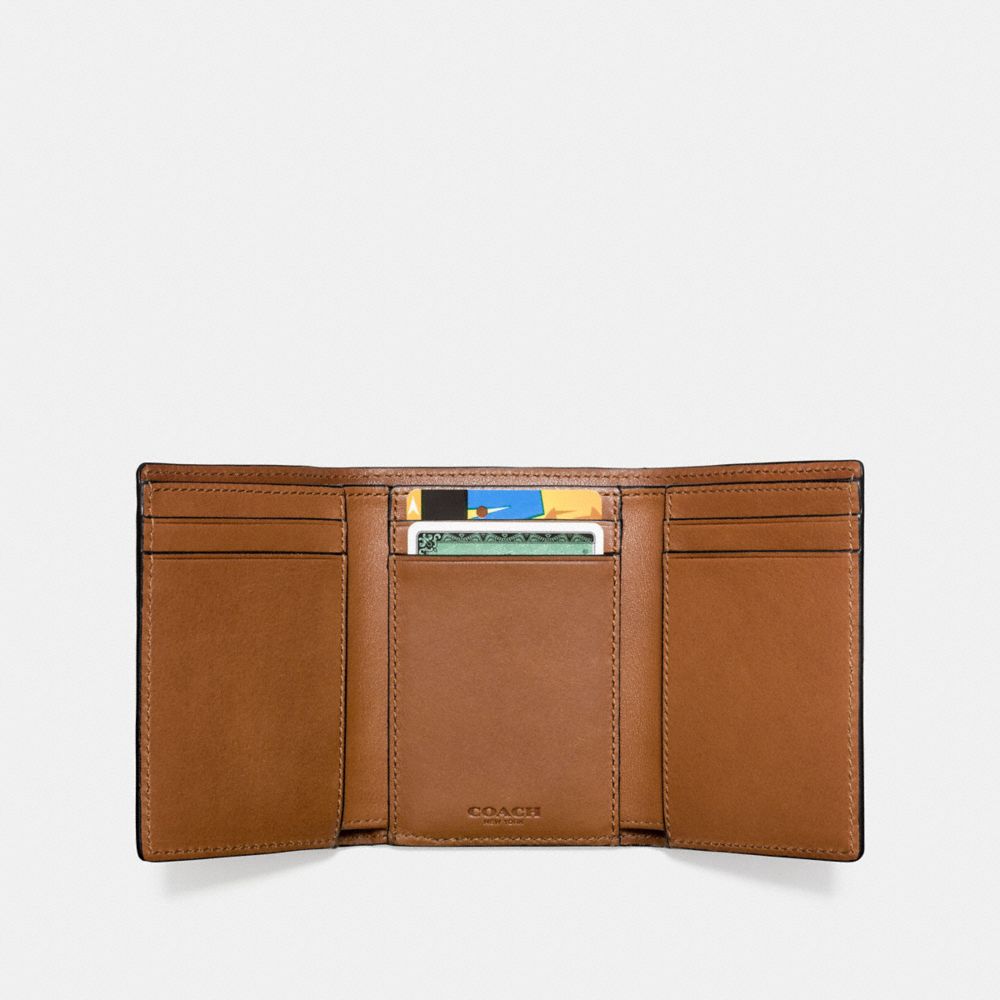 COACH®,Trifold Wallet,,Inside View,Top View