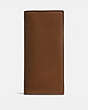 COACH®,BREAST POCKET WALLET,Leather,Dark Saddle,Front View