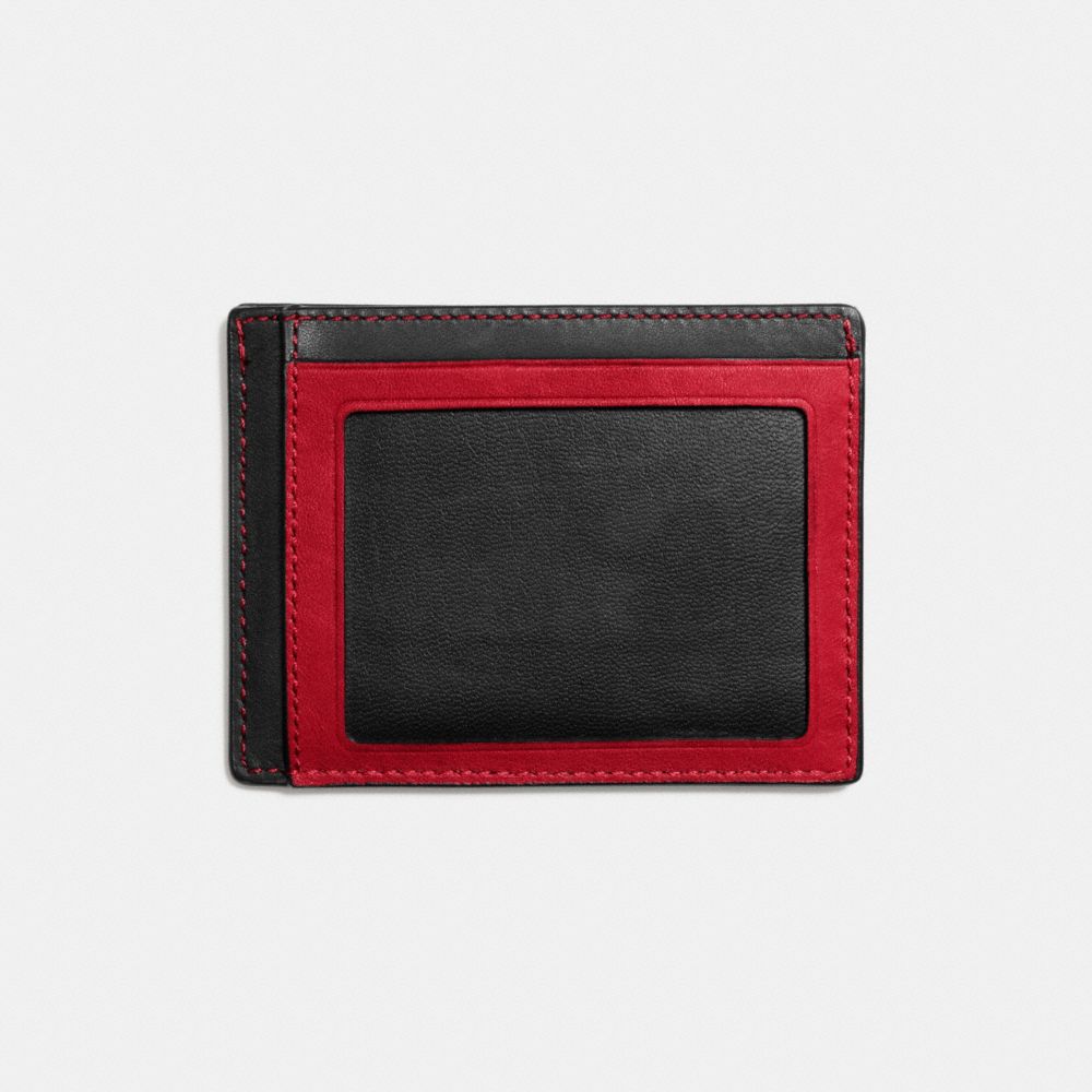 Id Card Case In Colorblock Sport Calf Leather