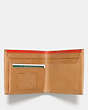 COACH®,MODERN BILLFOLD WALLET,Leather,LT SADDLE/WATERMELON,Inside View,Top View
