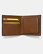 COACH®,3-IN-1 WALLET,Leather,Dark Saddle,Inside View,Top View